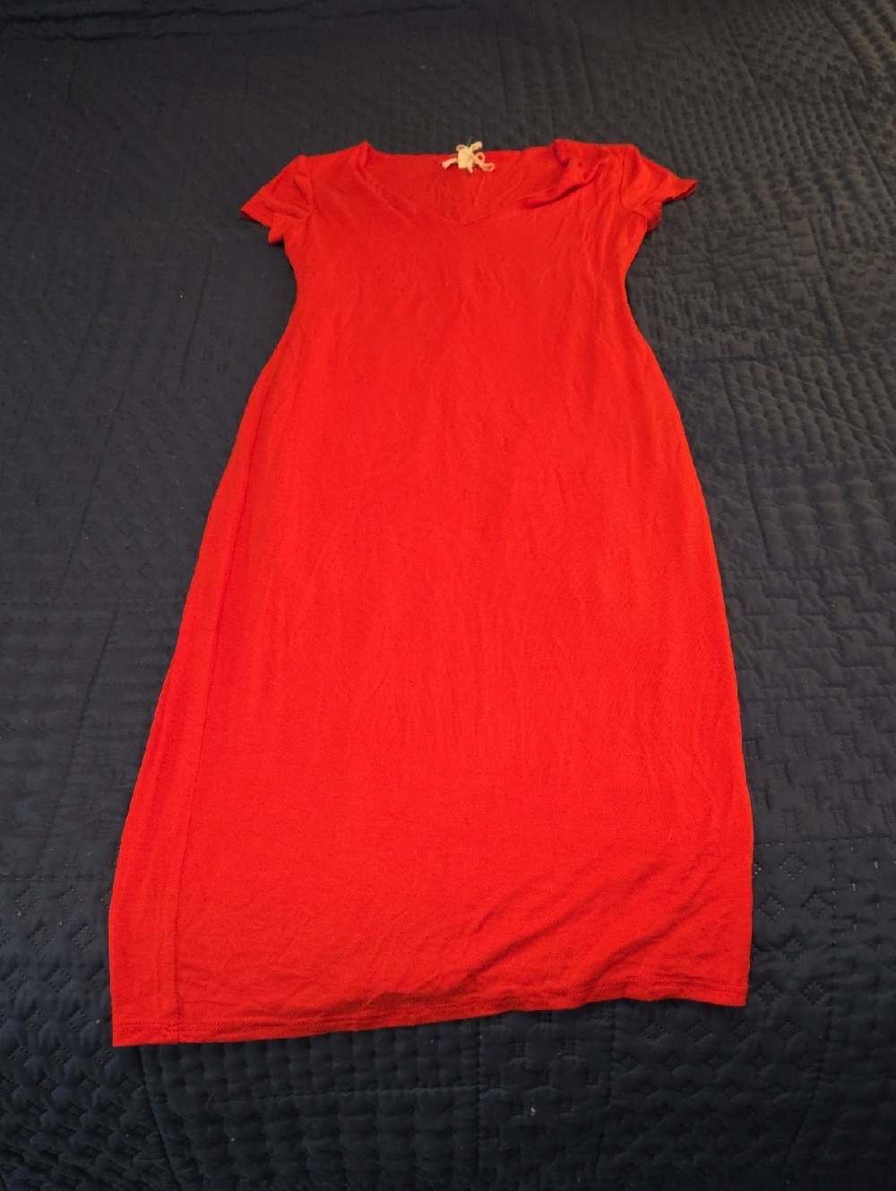 NWT See You Monday Red Short-Sleeve Maxi Dress